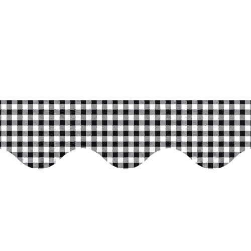 Bordure décorative vichy pour structurer un grand tableau d'affichage - 4