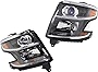 Evan Fischer Headlight Compatible For 2015-2017 Chevrolet Tahoe Suburban Left Driver and Right Passenger Halogen With bulb(s)