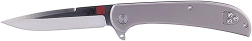 Al Mar Cuchillos Ultralight Hawk Cuchillo plegable con mango de titanio de 2.75 pulgadas, titanio