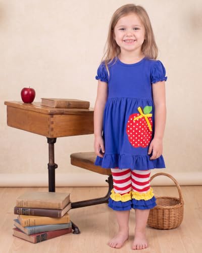 Image of Unique Baby Toddler Girls 2pc Capri Pants Outfit Set with Top