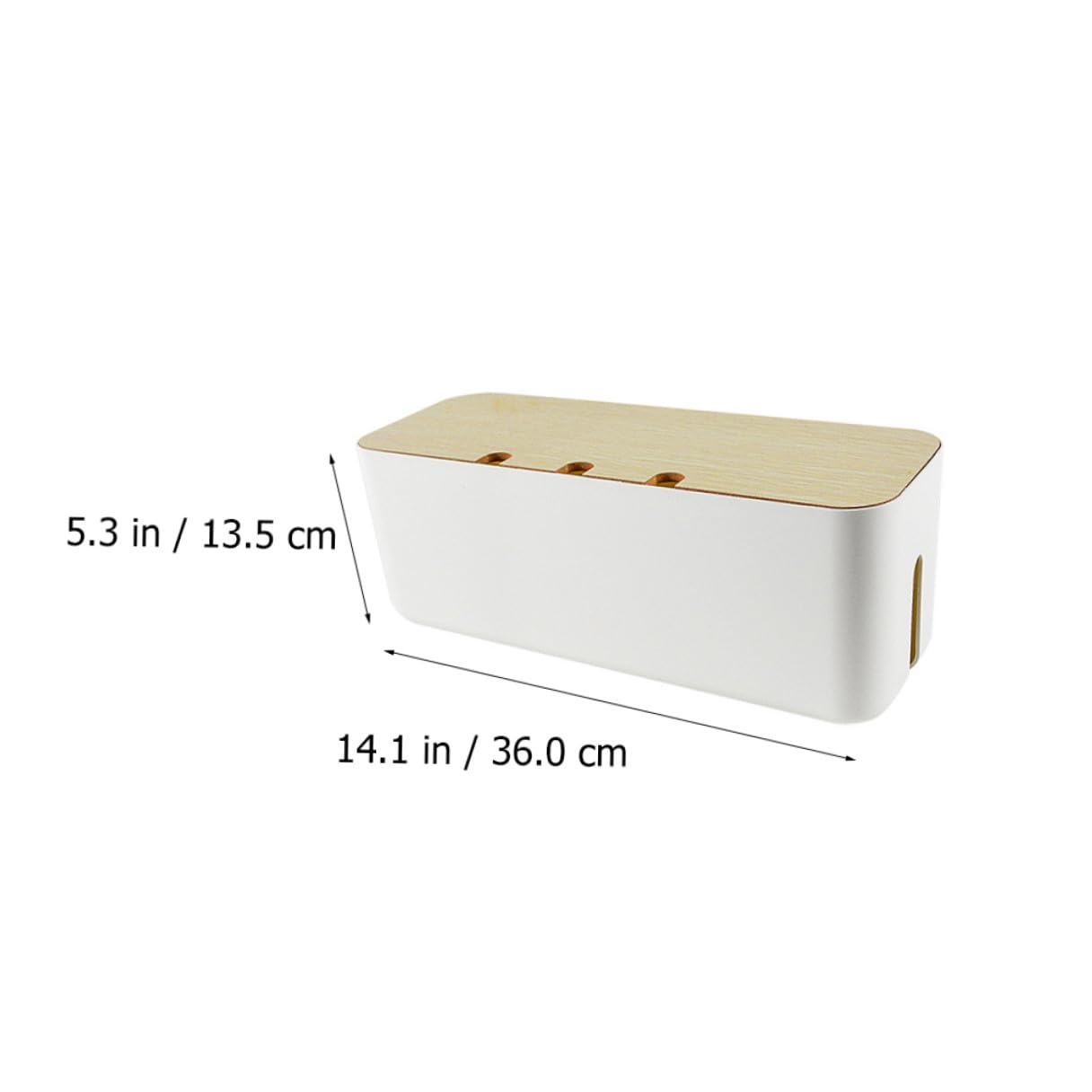 Caja de Almacenamiento para Cables y Enchufes Grande Organizador de Cables de Corriente de Densidad Caja para Regletas y Cargadores Solución para Hogar y Oficina