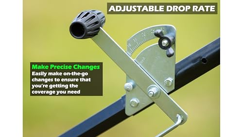 Yard Commander - Commercial 50 LB Walk-Behind Push Broadcast Spreader - 10-12 Foot Spread - Fertilizer, Salt & Grass Seed - Clog Free Design - Fully Enclosed Gear Box - Adjustable Drop Rate - Image 6