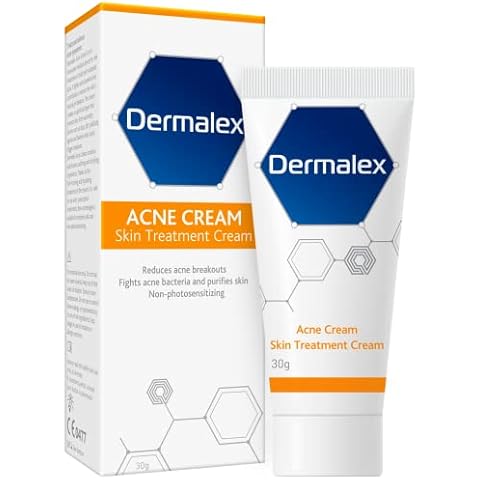 Dermalex Acne Treatment Cream - Clinically Proven to Treat Mild to Moderate Acne Symptoms - 30 g Cover
