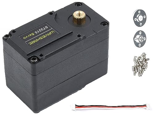 waveshare 30kg.cm@12V ST3215 Serial Bus Servo, High Precision and Torque, with Programmable 360 Degrees Magnetic Encoder, Two-Way Feedback, Servo/Motor Mode Switchable