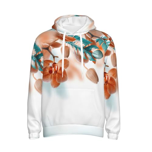 Sweat à capuche homme de qualité supérieure à motif orchidée - 6
