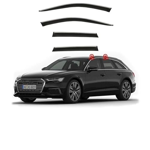 Déflecteurs vent Audi A6 Wagon C8 finition chromée : élégance et confort premium