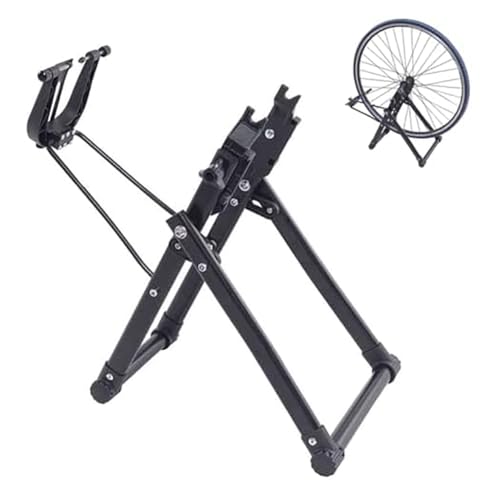 KK-GAL Bike Tire Workstand, Folding Bicycle Repair Stand, Portable Adjustable Bike Tires Maintenance Workstand, Aluminum Alloy Mountain MTB Road Bike Tire Maintenance, Bicycle Workshop Stand Tool