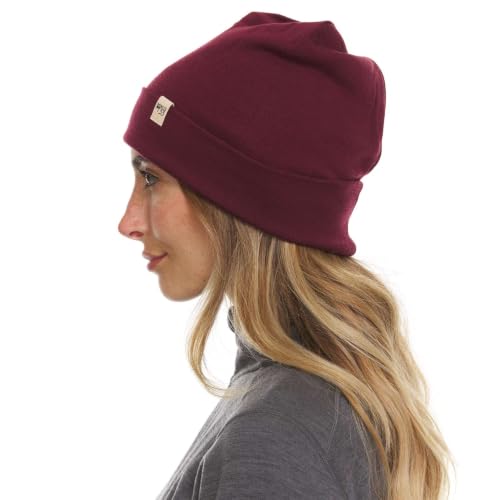 Image of 100% Merino Wool Cuff Beanie - Warm Winter Hat - Novelty Beanie - Toque