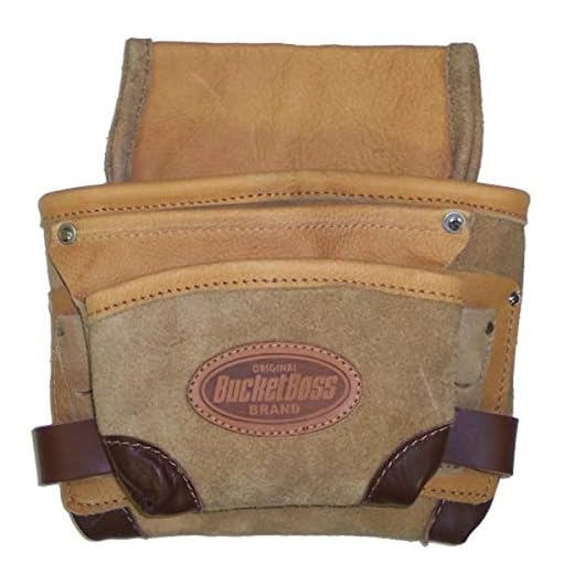 BucketBoss 88723 Leather 2 Tier Nail Bag