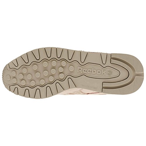 Image of Reebok Women's Classic Leather Gymnastics Shoes, Beige PRM Bare Parchment White, 7.5