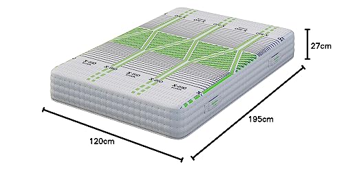 Silicon (Hybrid-Taschenfederkernmatratze, französisches Bett, 120 x 195 cm) – Bild 4