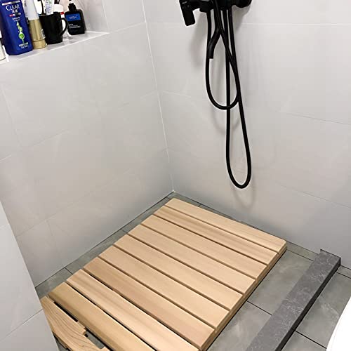 Tapis de douche antidérapant bambou caillebotis salle de bain bois - 3