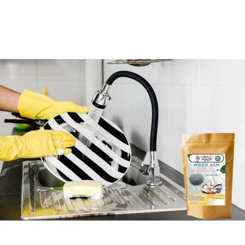 Image of Natural & Organic Wood Ash Powder for Dish Washing | Natural Utensils Cleaning Ash for Home (450 gsm)