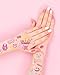 Pink Sleepover Party Temporary Tattoos for Girls - 78 Styles Slumber Party Birthday Supplies, Spa Party Cute Decorations, Sleepover Party Activity Favors Accessory