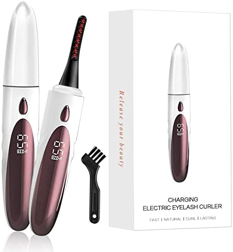 Heated Eyelash Curlers,Electric Eyelash Curlers,8 Seconds Fast Heating,Double-Sided Anti-Burn Heated Lash Curler,A Fast-Forming, Natural-Looking,Long-Lasting Eyelash Heated Curler