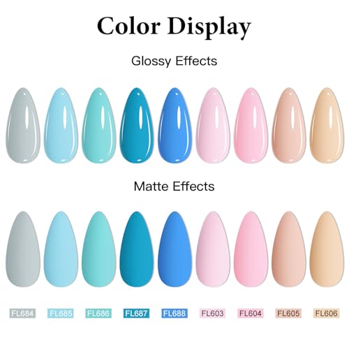 Set de esmaltes de gel nude 12 piezas 9 colores miniatura 5