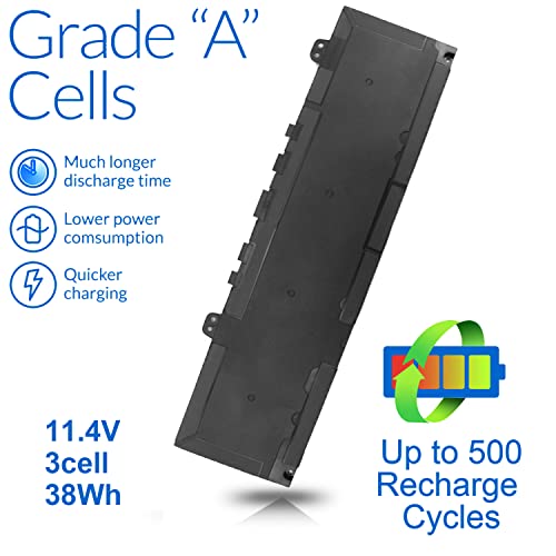 Image of 38Wh F62G0 Battery for Dell Inspiron 13 7000 7373 7386 7370 39DY5 2 in 1 7380 5370 P83G P83G001 P91G P87G P91G001 P83G002 P87G001 Vostro 5370 F62GO RPJC3 39DY5 039DY5 0RPJC3 0F62G0 CHA01 11.4V 3-Cell