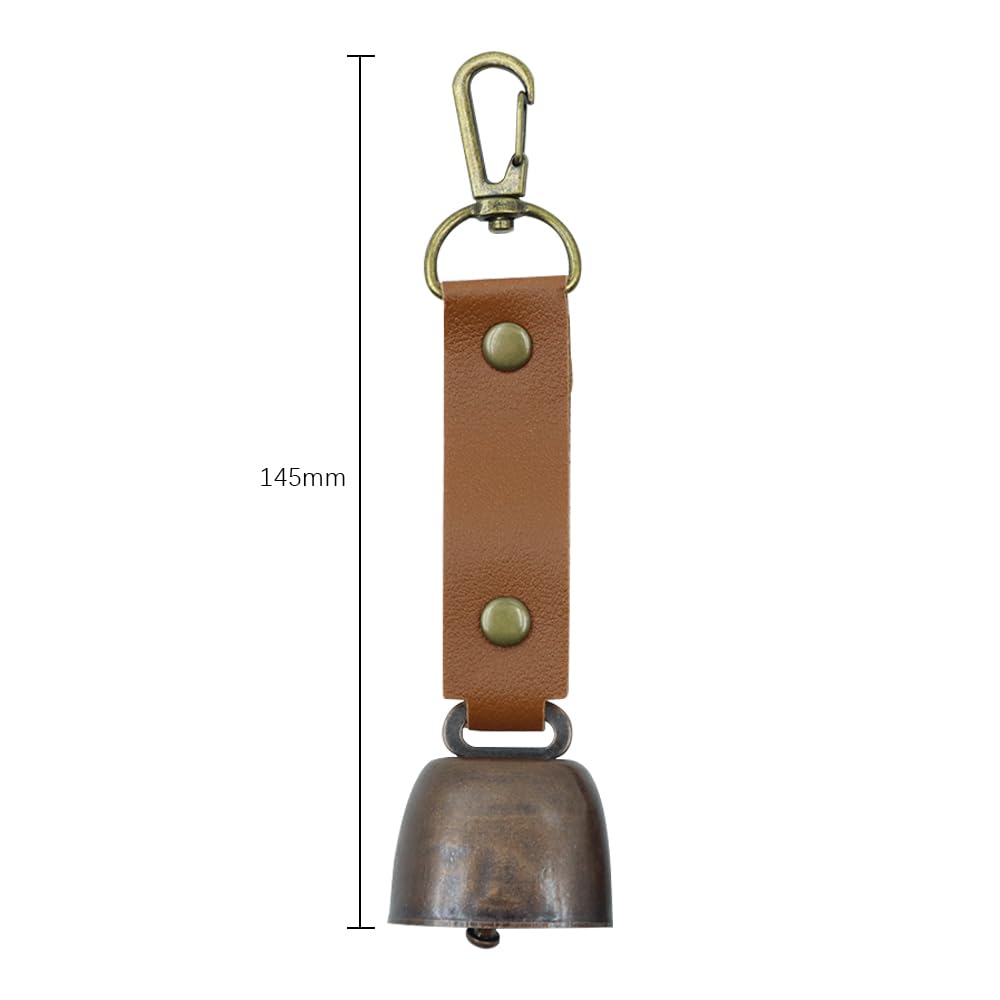 Sarini 2PCS Campana Emergencia Ahuyentar Osos Campana Oso Ruidosa Para Senderismo Camping Pesca Escalada Bicicleta Montaña Viaje