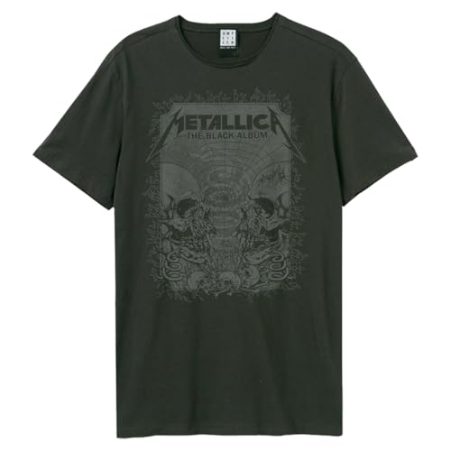 T-shirt Metallica haut de gamme en coton d&eacute;lav&eacute; Amplified The Black Album