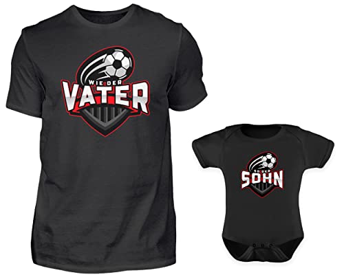 Conjunto de camiseta y body para bebé con texto en alemán 'Wie Der Padre So Der Sohn'