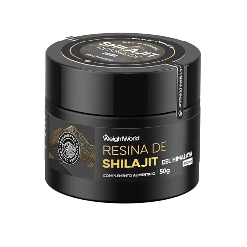 Shilajit Resina del Himalaya 50 g - Aporta 800 mg de Shilajit Puro y 87% de Ácido Fulvico - Vegano, Sin OGM y con Espátula Incluida