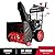 PowerSmart 2-Stage Snow Blower Gas Powered, 24-inch 252cc Engine with Electric Start, Self-Propelled, LED Headlight