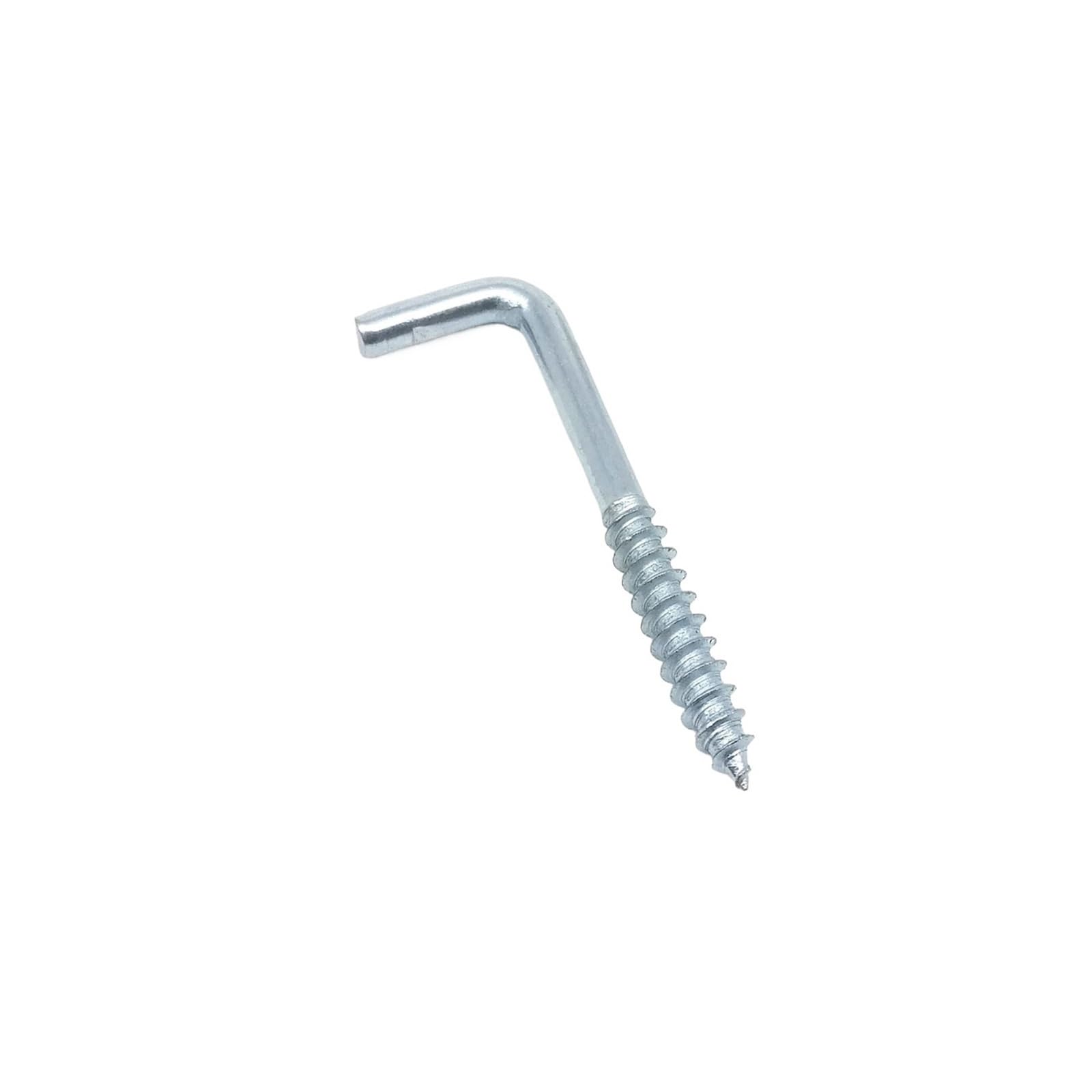 LZTDSBX Cup Hooks Screw 25pc Picture Photo Frame Lamp Light Cabinet Plant Curtain Net Wire Ceiling Eye Bolt Eyebolt in Hanger Hook Clasp(L Shape,Length 25mm)