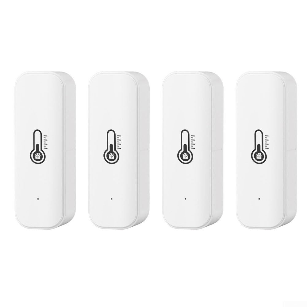 Besttoolifes Thermomètre hygromètre intelligent WiFi avec moniteur à distance et notification, haute précision pour thermomètre d'intérieur Tuya (4 pièces Wifi)