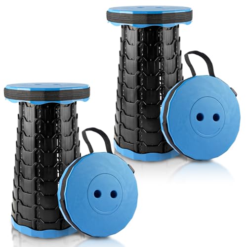 Tabouret télescopique rétractable compact et réglable en hauteur DAJAVE