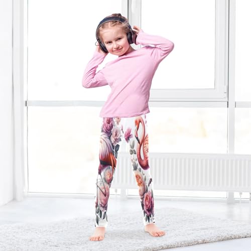 Toddler Girls Leggings Printed Yoga Pants Leggings Flamingo Standing for Kids4