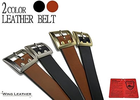 Amazon | WING LEATHER 栃木レザーベルト 固定サイズ 本革 牛革