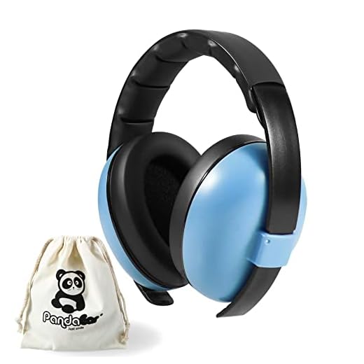 PandaEar Baby Ear Protection Noise Cancelling HeadPhones Ages 0-3 Years | Infant Hearing Protection Earmuffs -Blue