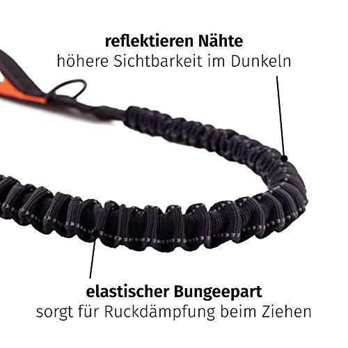 Elastische Hunde-Joggingleine Floxik 100 cm für sicheres Gassi-Gehen