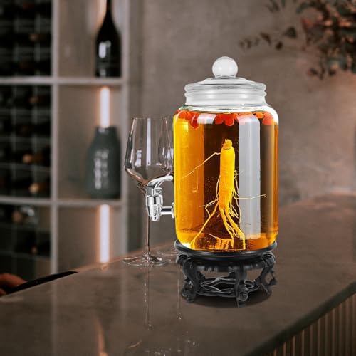 Botella de Vino de Cristal PRETYZOOM 2.5l para fiestas en el jardín y terraza 7
