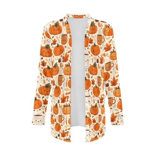 Image of Biyejit Women's Long Sleeve Open Front Cardigan Casual Loose Lightweight Cardigans with Pockets Drape Cardigan