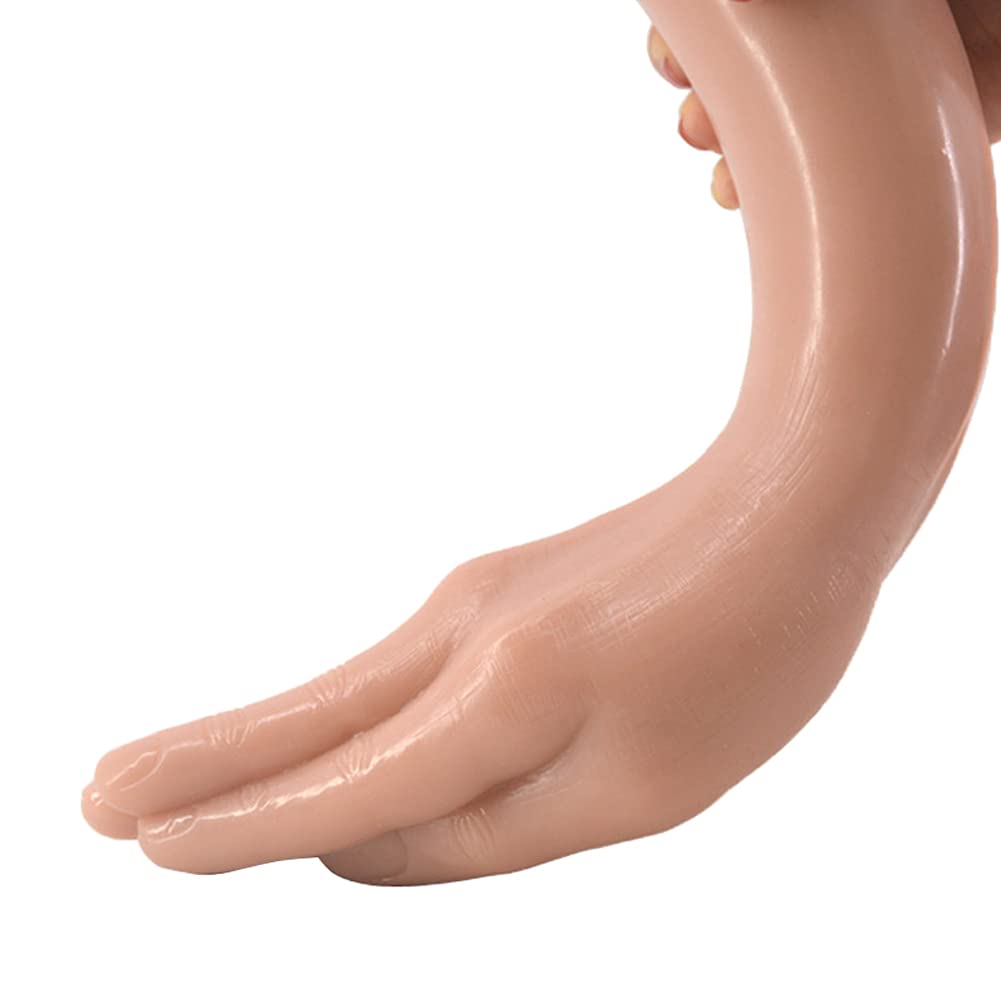 Roluck Dildo Anale Realistico Pugno Dildo Anale con Ventosa Mano Dildo Giocattolo del Sesso Anale per Donne Lesbiche Uomini Fisting Masturbatore 30 cm di Lunghezza (La Carne)