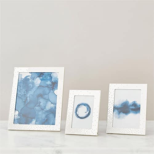 Nambe Dazzle Picture Frame, 4" X 6" | Photo Frame With Tempered Glass | Vintage And Contemporary Design | Tabletop Display Family, Friends, Wedding Gift, Home Office Décor | Silver Plate And Glass #TOP6