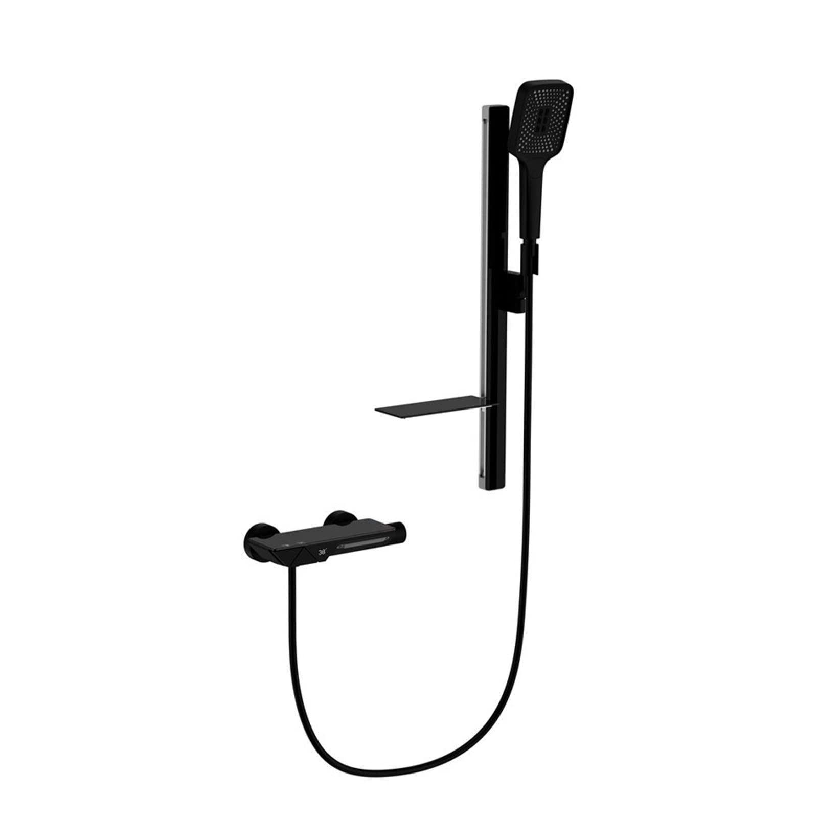 Robinet de baignoire avec barre coulissante réglable et ensemble douche
