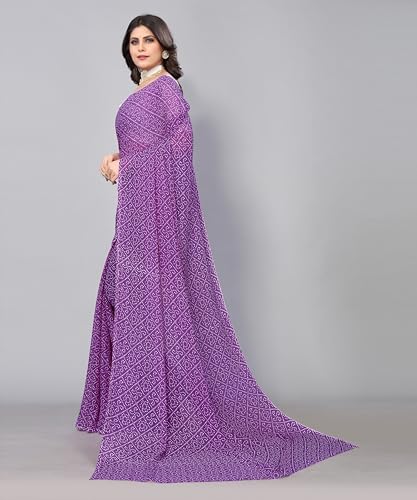 Image of Yashika Women's Georgette Printed Ready To Wear one Minute Saree With Unstitched Blouse | 1 Minute saree | Ready To Wear sari | saree for women
