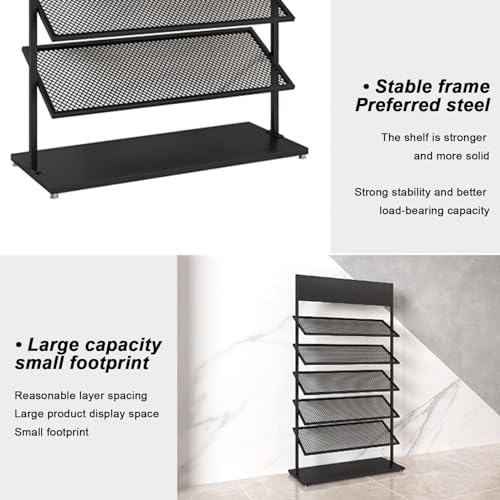 Support de rangement pour dalles et étagère d'exposition durable - 6