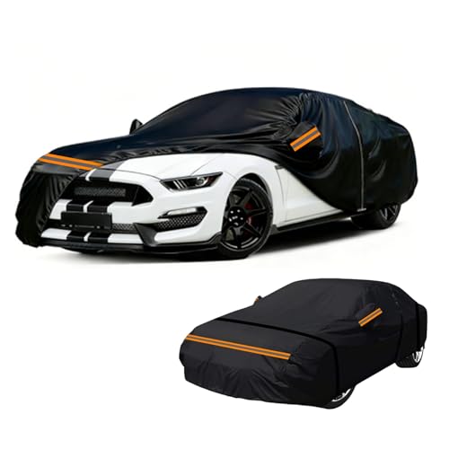 600D Heavy Duty Car Cover Custom Fit for Honda Civic Sedan 1998-2025, Waterproof Outdoor Full Car Cover with Door Zipper, Windproof Snowproof UV Resistant Dustproof Hail Protection, Black