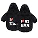 Small Dog Clothes Dog Hoodies Winter Dog Sweater Soft Thickening Black Puppy Sweater for Small Medium Dogs Boy 2Pack