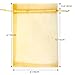 G2PLUS Organza Bags 4×6 Inches, 100PCS Gold Organza Gift Bags with Drawstring, Sheer Mesh Jewelry Pouches, Sheer Candy Bag for Christmas, Wedding Party Favors