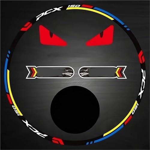 Accessoires de moyeu roue moto Honda PCX150 cadre réfléchissant étanche bord intérieur décoratif