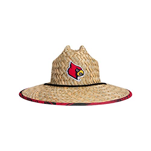 Image of FOCO Men's NCAA College Team Logo Floral Straw Sun Hat