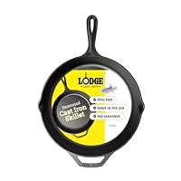 Lodge 12 Inch Cast Iron Skillet with Helper Handle