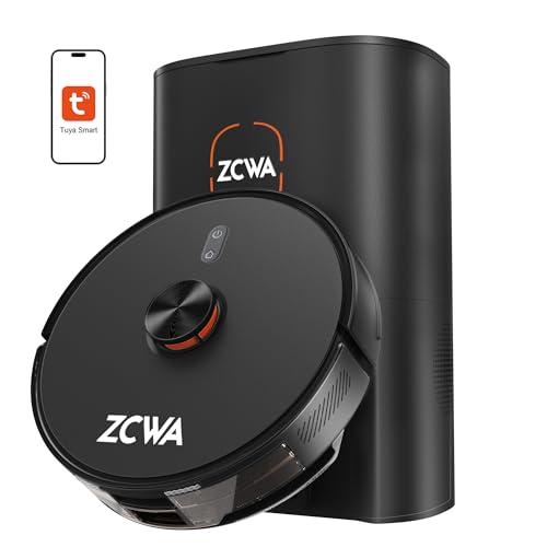 Image of ZCWA Robot Vacuum, Robot Vacuum Mop with Smart Mapping, Supports 2.4GHz WiFi,WGR