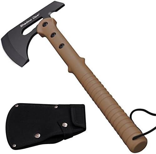 16 inchShadow Ops Tactical Axe with Beige Handle and Includes Blade Case