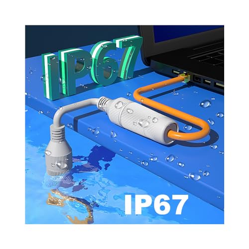 2 Piezas Conectores Acopladores Impermeables RJ45 Cat6a miniatura 4