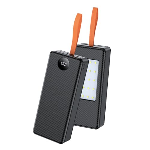 Jazuaiao Caja de batería multifunción extraíble 21700 que combina luz LED para carga al aire libre, compartimento desmontable